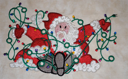 Amazing Designs Merry and Bright Santa