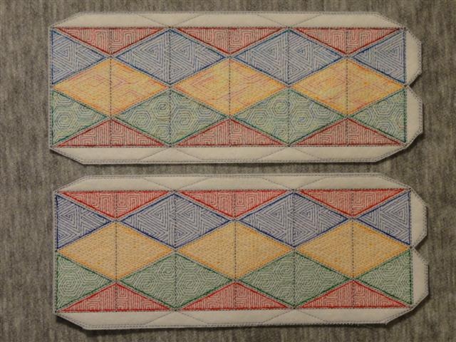 2 parquet tile kaleido panels