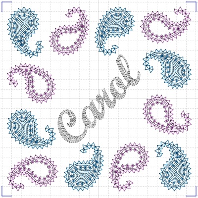 aa-01-vlr - Carol in paisley frame template