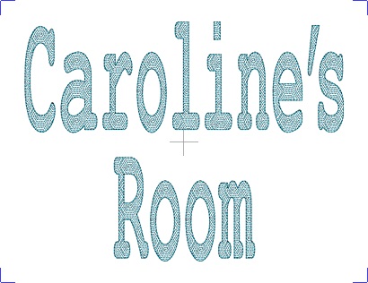Caroline's Room TAS font