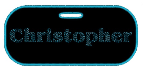 Christopher name tag