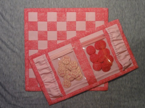 pink checkers set