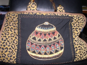 Handbag with Hand-Made Pot