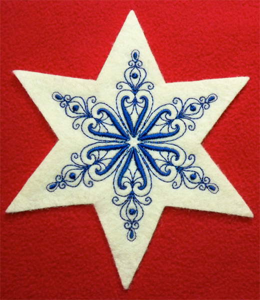 Rayon Snowflake Star