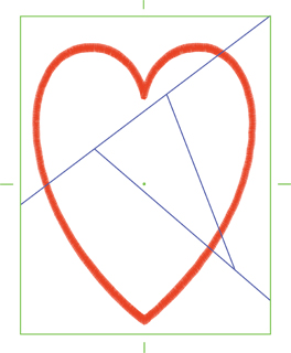 crazy patch quilt heart applique diagram