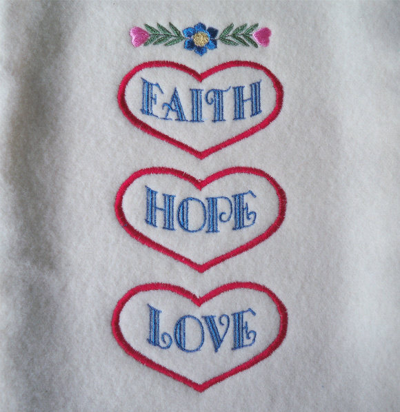 Faith, Hope, Love Hanger Free Project