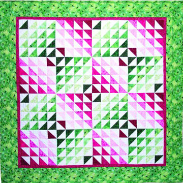 AccuQuilt 1.5" and 2.5" strip dies and 3" half square triangle dies free pattern.