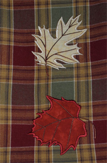 reversable applique towell: fall leaves