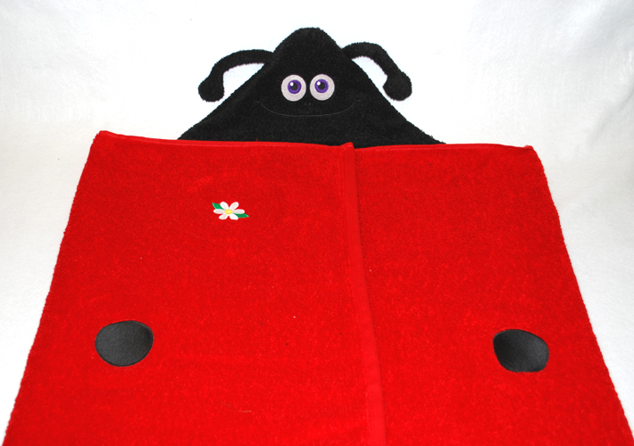 Ladybug bathrobe