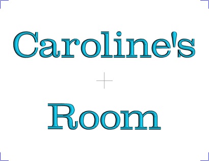 Caroline's Room clarence font