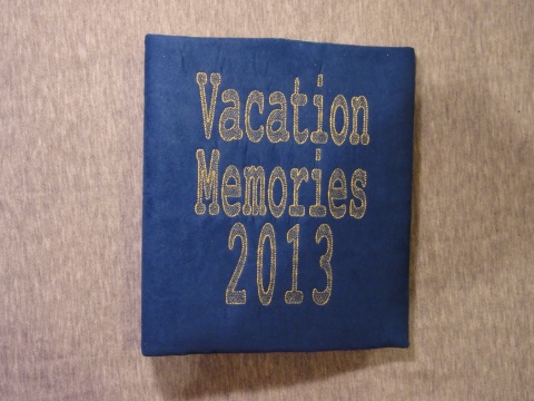 Vacation Memories binder closed