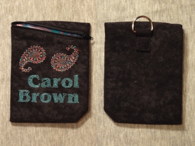 name tag pouch