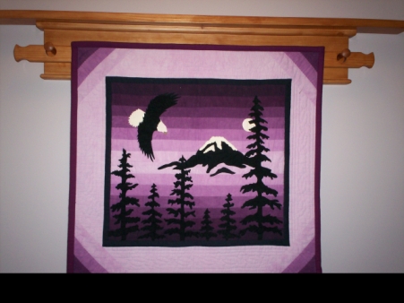 Purple Wall Hanging Quilt