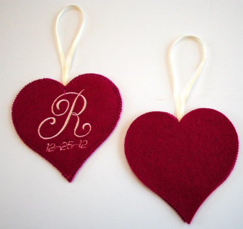 Embroidered Memory Heart