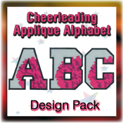 Cheerleading Applique Alphabet